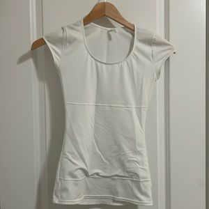 Shape wear top with tummy control panel